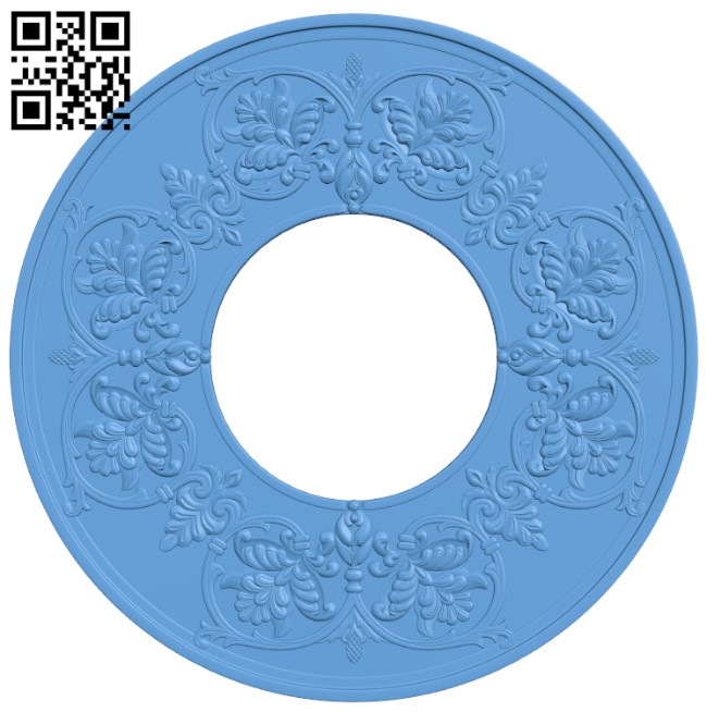 Round pattern T0000551 download free stl files 3d model for CNC wood carving