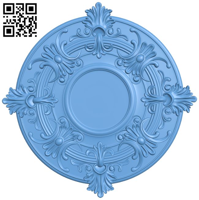 Round pattern T0000686 download free stl files 3d model for CNC wood carving