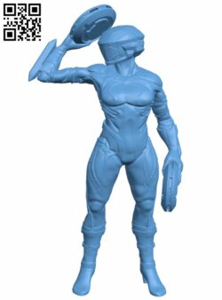 SCI-FI miniature women soldier H007180 file stl free download 3D Model for CNC and 3d printer