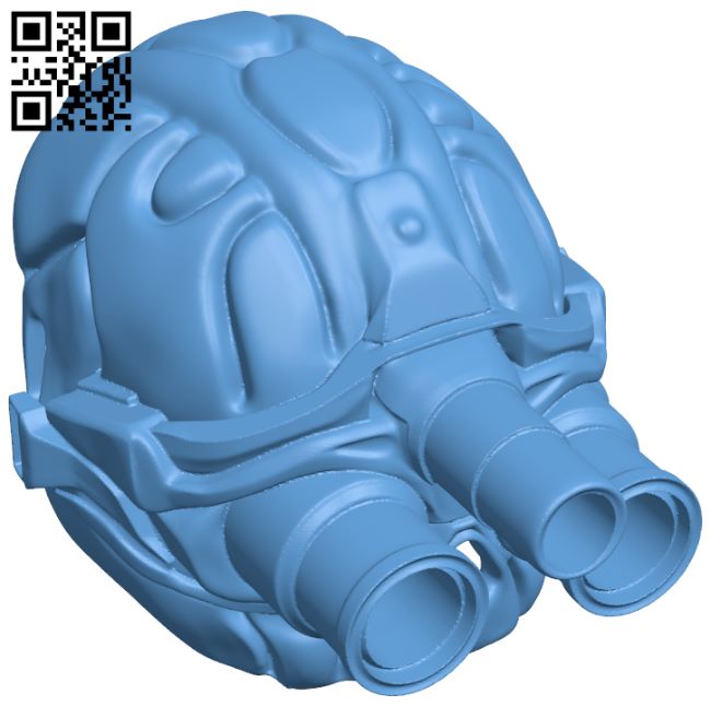 Sam Fisher Night Vision Mask H007386 file stl free download 3D Model for CNC and 3d printer