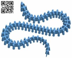 Serpent bones H007387 file stl free download 3D Model for CNC and 3d printer
