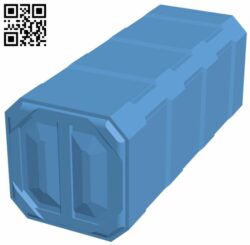 Shipping container H007074 file stl free download 3D Model for CNC and 3d printer