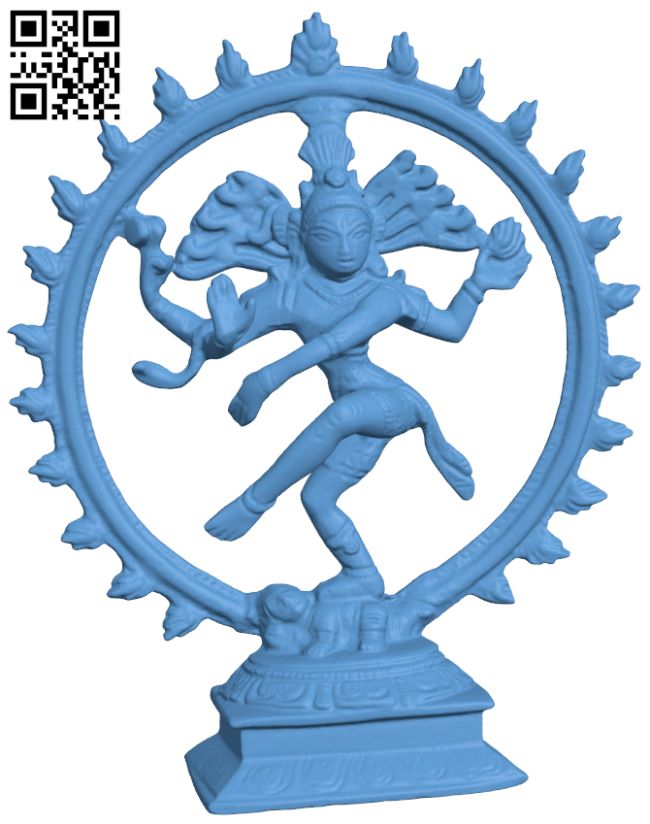 Shiva as Lord of Dance H007075 file stl free download 3D Model for CNC and 3d printer