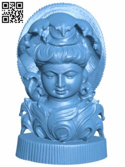 Shiva bust H007076 file stl free download 3D Model for CNC and 3d printer