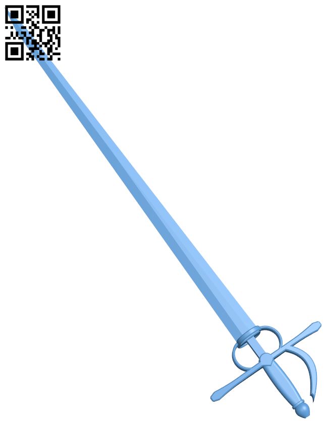 Side sword H007077 file stl free download 3D Model for CNC and 3d printer