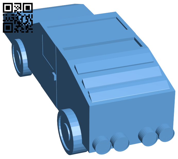 Simple car H006690 file stl free download 3D Model for CNC and 3d printer