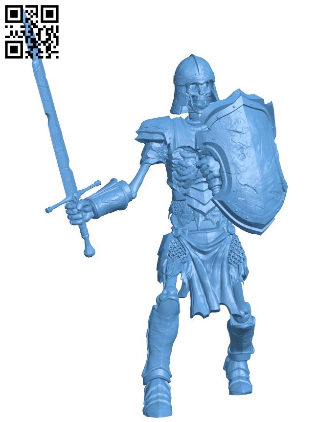 Skeleton warrior H007490 file stl free download 3D Model for CNC and 3d printer
