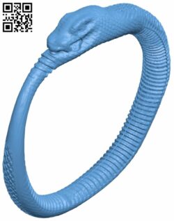 Snake ring H007329 file stl free download 3D Model for CNC and 3d printer
