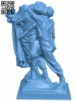 Soldiers H007390 file stl free download 3D Model for CNC and 3d printer