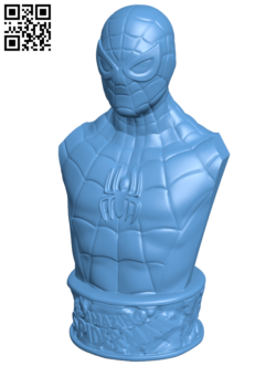 Spiderman bust H006637 file stl free download 3D Model for CNC and 3d printer