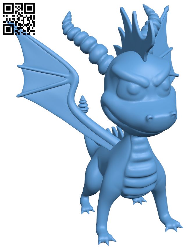 Spyro The Dragon H007545 file stl free download 3D Model for CNC and 3d printer