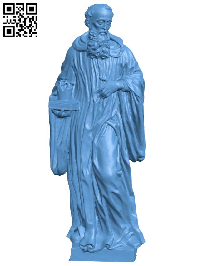 St. Benedict of Nursia H007025 file stl free download 3D Model for CNC and 3d printer