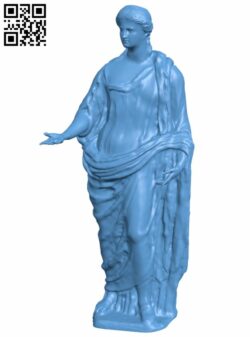 Statue of Demeter H007189 file stl free download 3D Model for CNC and 3d printer
