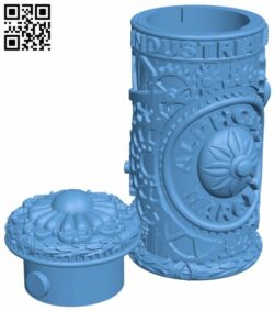 Steampunk box Alphonse Marcel H007495 file stl free download 3D Model for CNC and 3d printer