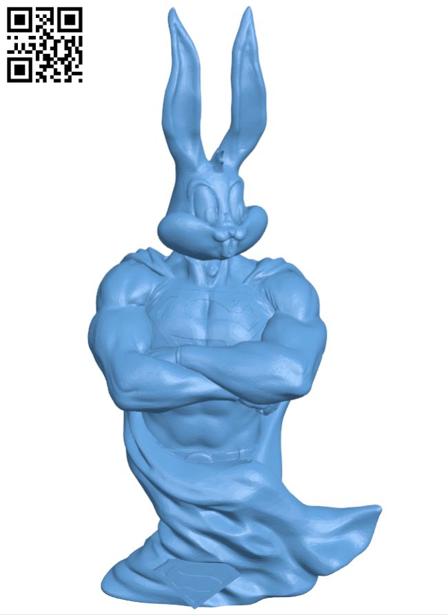 Super bunny H006965 file stl free download 3D Model for CNC and 3d printer