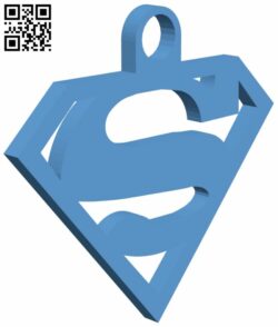 Superman keychain H007191 file stl free download 3D Model for CNC and 3d printer