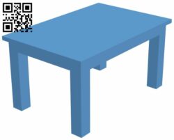 Table H007197 file stl free download 3D Model for CNC and 3d printer