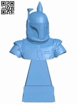 The Book of Boba Fett – Bust Statue H007200 file stl free download 3D Model for CNC and 3d printer