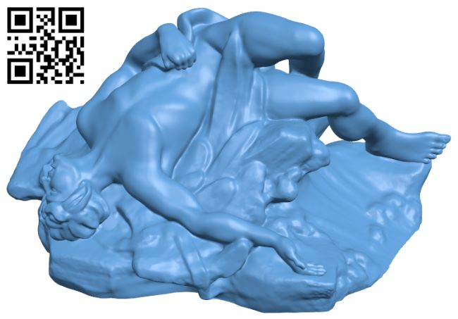 The fall of Icarus H007396 file stl free download 3D Model for CNC and 3d printer