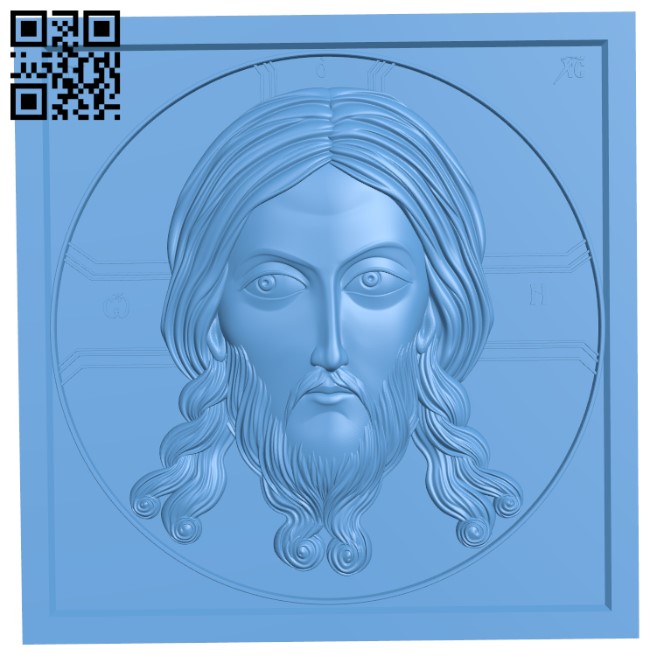 The head of jesus T0000540 download free stl files 3d model for CNC wood carving