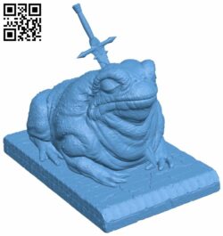 The slumbering toad H007031 file stl free download 3D Model for CNC and 3d printer