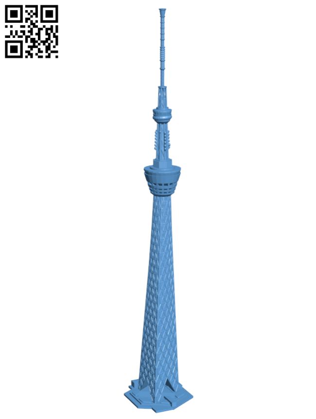 Tokyo Skytree - Japan H006845 file stl free download 3D Model for CNC and 3d printer