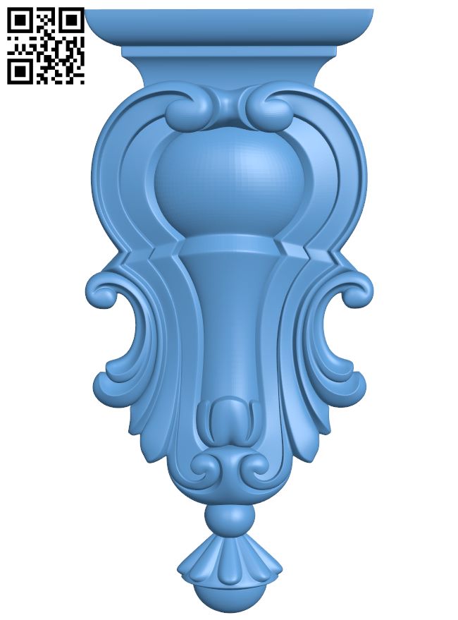 Top of the column T0000750 download free stl files 3d model for CNC wood carving