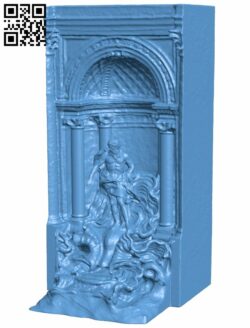 Trevi Fountain H007089 file stl free download 3D Model for CNC and 3d printer