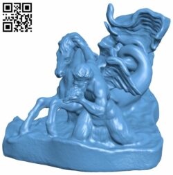 Tritons on the right – Trevi Fountain H007033 file stl free download 3D Model for CNC and 3d printer