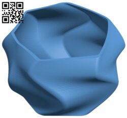 Twisted flower pot H007090 file stl free download 3D Model for CNC and 3d printer