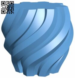 Twisted hexagon vase H006849 file stl free download 3D Model for CNC and 3d printer