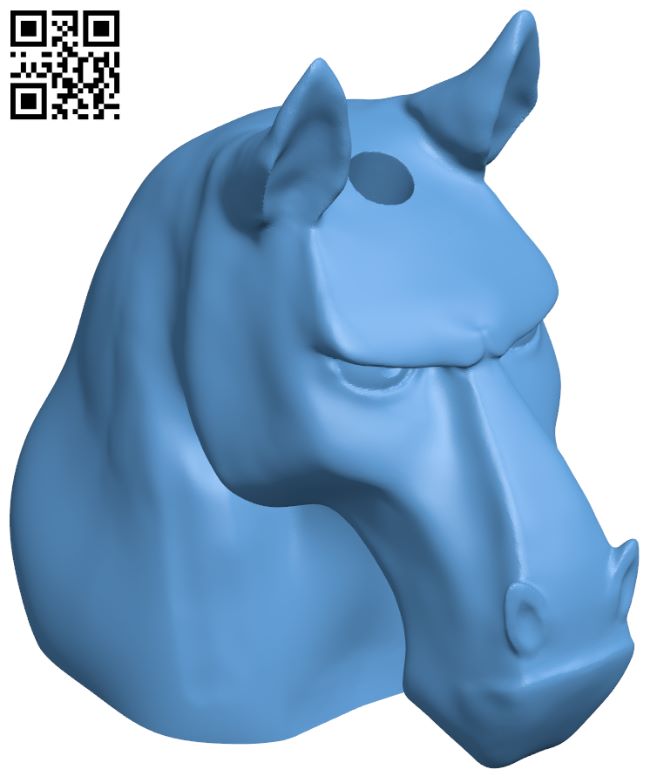 Unicorn bust wacom pen holder H007337 file stl free download 3D Model for CNC and 3d printer