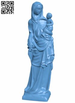 Virgin and Child H006972 file stl free download 3D Model for CNC and 3d printer
