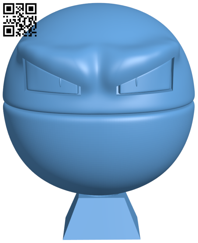 Voltorb - Pokemon H006701 file stl free download 3D Model for CNC and 3d printer