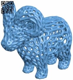 Voronoi sheep H007206 file stl free download 3D Model for CNC and 3d printer