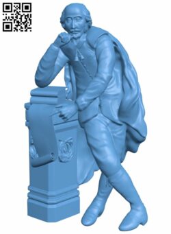 William Shakespeare H007037 file stl free download 3D Model for CNC and 3d printer