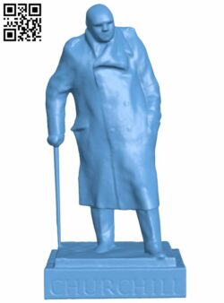 Winston Churchill Statue At Parliament Square, London H007212 file stl free download 3D Model for CNC and 3d printer
