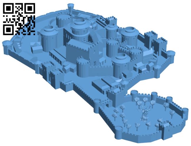 Winterfell - Game of Thrones H007213 file stl free download 3D Model for CNC and 3d printer