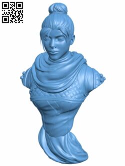 Wraith bust H007514 file stl free download 3D Model for CNC and 3d printer