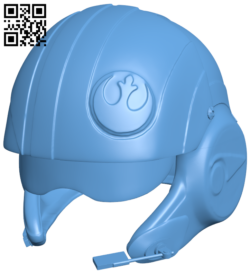 X-Wing Pilot Helmet H006706 file stl free download 3D Model for CNC and 3d printer