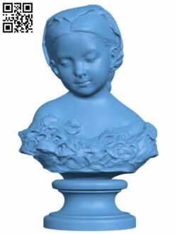 A little girl H008062 file stl free download 3D Model for CNC and 3d printer