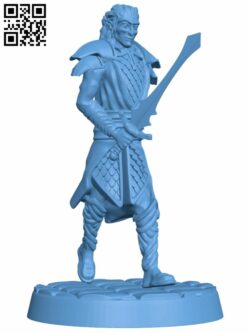 Adventurers – The Elf Rogue H008063 file stl free download 3D Model for CNC and 3d printer