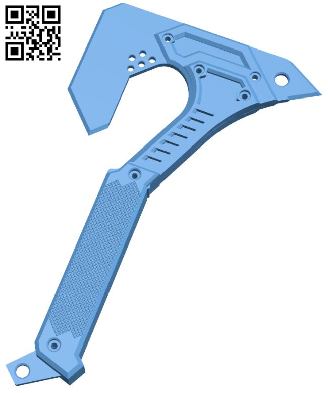 Airsoft axe - Warking H007643 file stl free download 3D Model for CNC and 3d printer