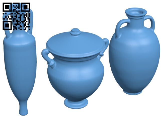 Amphora samples H007609 file stl free download 3D Model for CNC and 3d printer