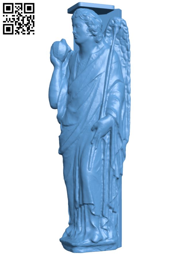 Angel H007824 file stl free download 3D Model for CNC and 3d printer