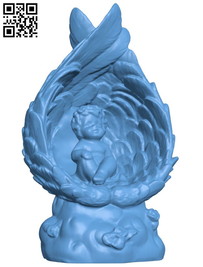 Angel H007825 file stl free download 3D Model for CNC and 3d printer