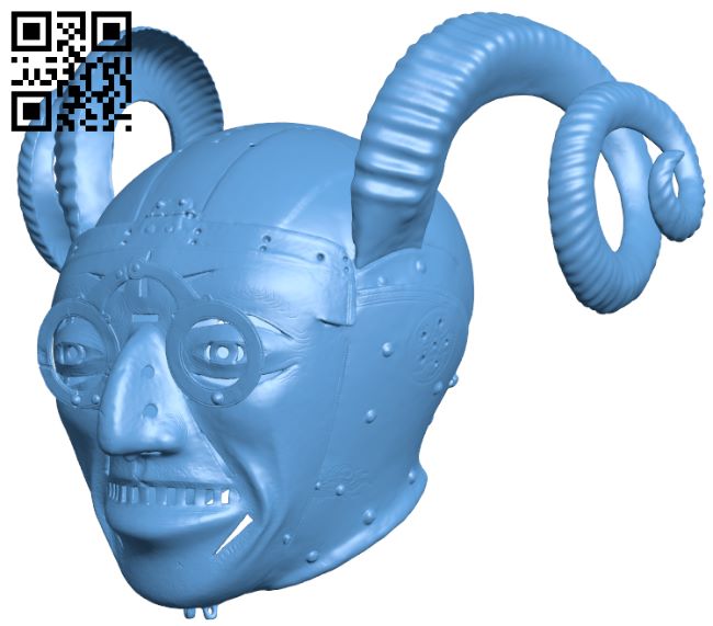 Armet - The Horned Helmet H007943 file stl free download 3D Model for CNC and 3d printer