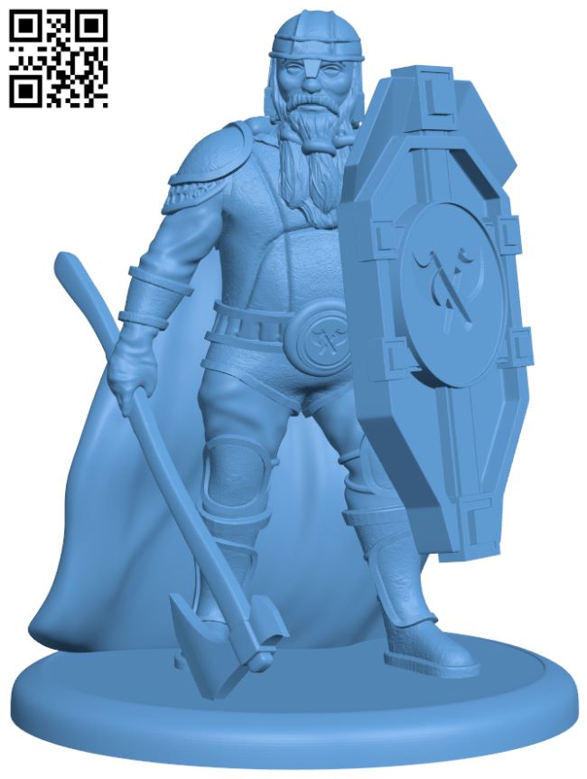 Armored Dwarf H007550 file stl free download 3D Model for CNC and 3d printer