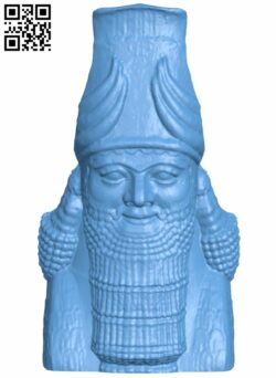 Assyrian head H008363 file stl free download 3D Model for CNC and 3d printer
