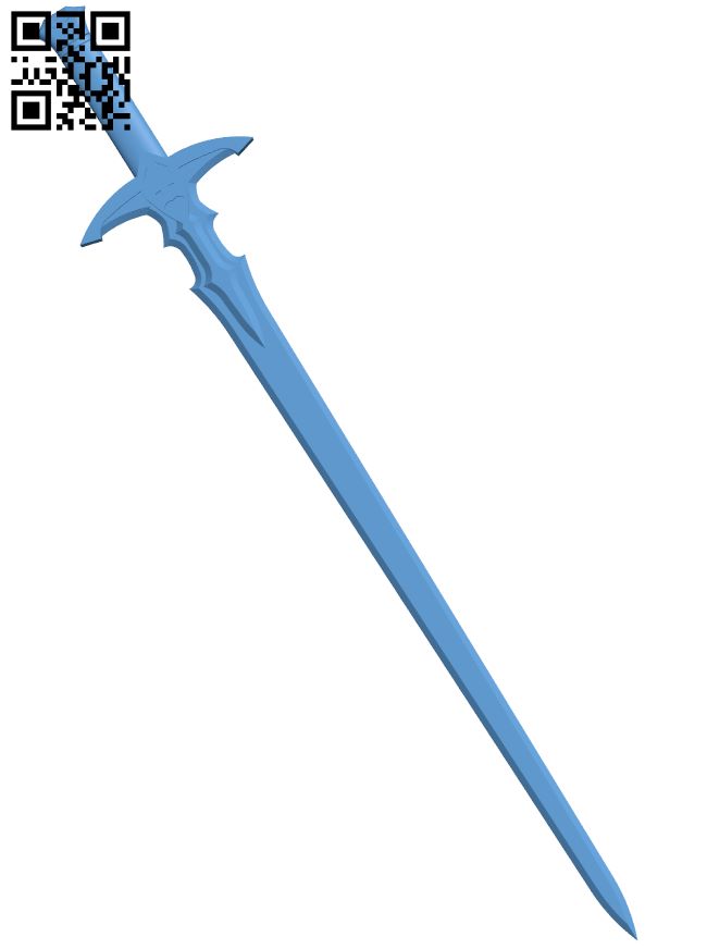 Astolfo's Sword H007645 file stl free download 3D Model for CNC and 3d printer